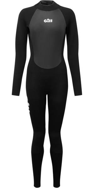 2025 Gill Womens Pursuit 4/3mm Back Zip Wetsuit 5029W - Black